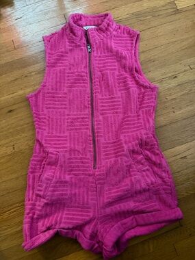 Rusty Australia Terry Cloth Sleeveless Romper.